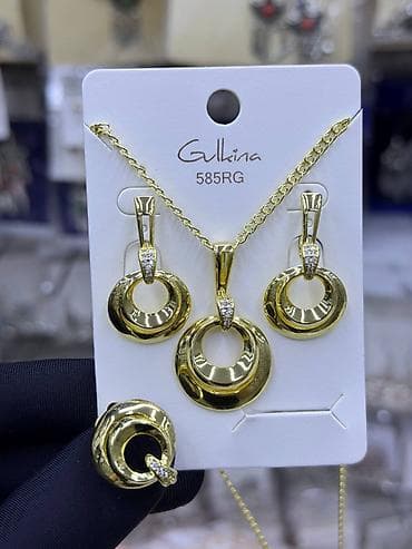 золото комплект: Ювелирные гарнитуры Gullina 585RG - Комплекты украшений в едином — 9