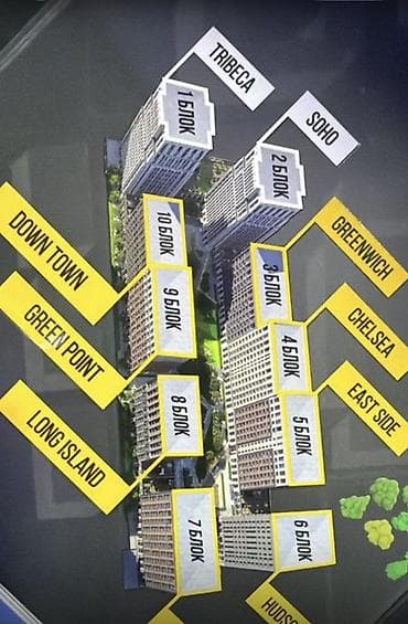 Строится, 1 комната, 39 м²