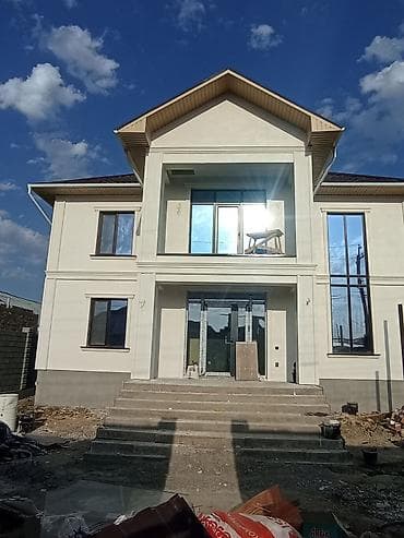 Фасадные работы “под ключ” для частных домов. жидкий травертин