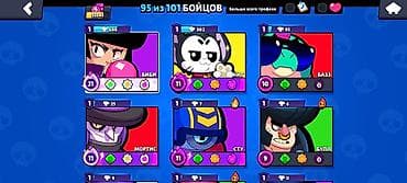 Техника и электроника: Аккаунт Brawl Stars ЕСТЬ ИКОНКА КРЕАТОРА - Путь к славе: 33 349 — 4