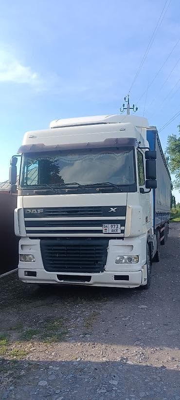 выхлоп глушитель: Daf xf95,2003г,430л горный тормозРитарда,кондиционеррация всё — 1