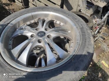 меняю на диски: Дөңгөлөктөр монтажда 235 / R 18, Колдонулган, Комплект, Жеңил унаалар, Куйма, тешиктери - 5 — 1