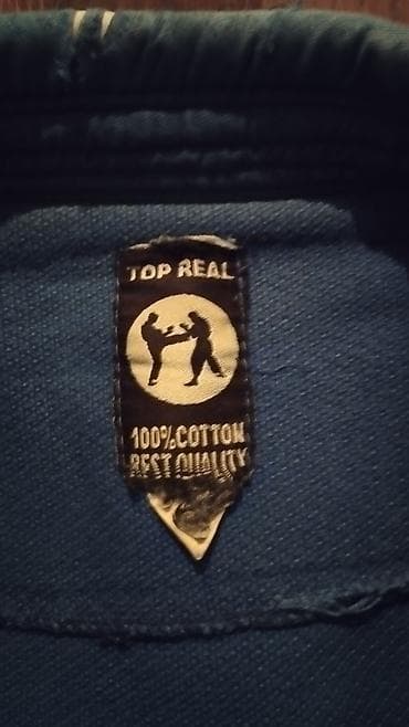 шапка zara: Кимоно для дзюдо синий цвет 100 процентый хлопок бренд: Top Real — 4