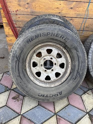 грязевая резина бу: Колеса в сборе 265 / 70 / R 16, Всесезонная, Б/у, 1 шт, Внедорожные (АТ/МТ), Железные, отверстий - 6 — 1