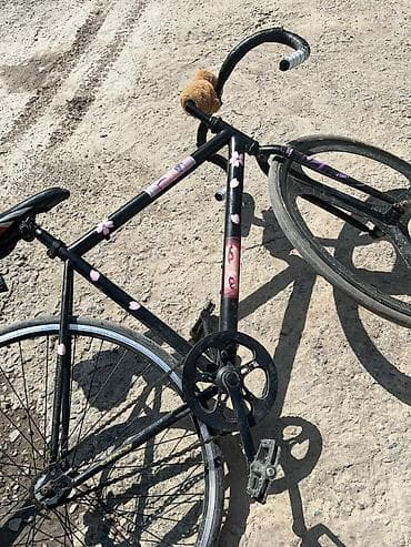 титановые велики: Фикс,рама М,капибара в подарок передное диска титановое,продаю так как — 2