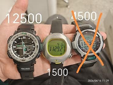 чисы ручные: Спортивные часы часы, Casio (G-Shock), Альтиметр, Барометр, Компас, Водонепроницаемые, Оригинал, Мужские, Б/у — 5