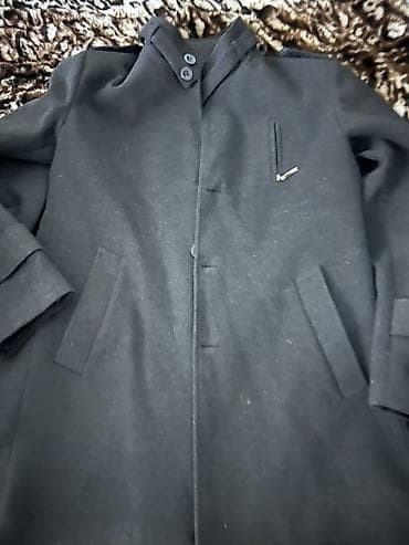 форма одежды: Мужское пальто Mustang - Цвет: чёрный - Крой: прямой, минималистичный — 1