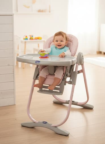 Шкафы: Продаю детский стульчик для кормления итальянской фирмы Chicco Polly — 1