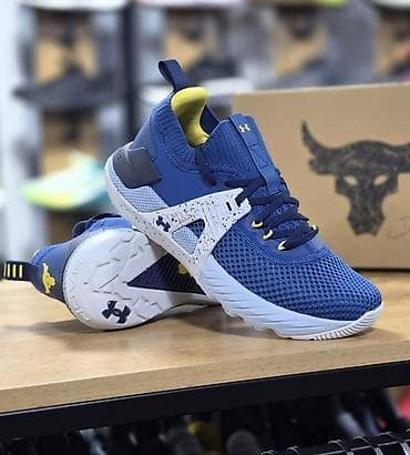 reebok 43: Мужские кроссовки, 40.5, 42.5, 40, Under Armour, Новый, цвет - Синий, Платная доставка, Самовывоз — 2