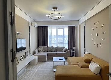 golden hous: 2 комнаты, Ала-Арча ТРЦ Семейным, от 1 года, С мебелью полностью — 1