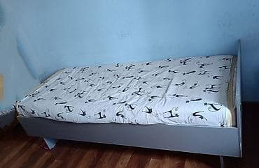 sofa bed: Односпальная кровать, Б/у, С матрасом, длина - 190 см — 1