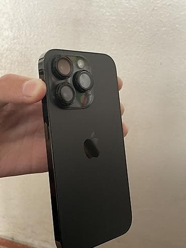 IPhone 14 Pro, Б/у, 256 ГБ, Черный, Защитное стекло, Чехол, 91 %