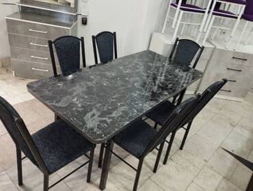 стол и стулья кухонные: Ашкана үстөлү жана отургуч, Жаңы, Өзү алып кетүү, Акылуу жеткирүү, түсү - Ак — 15