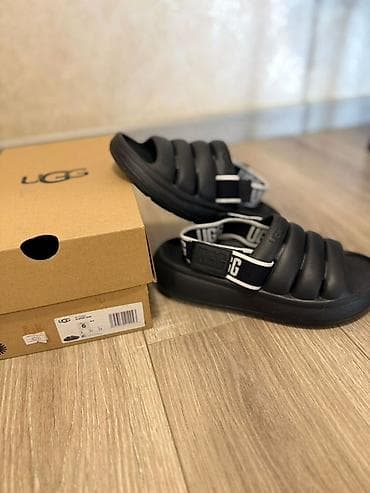 бу босоножки 40 размер: Босоножки, 37, UGG, Б/у, цвет - Черный, Самовывоз — 1