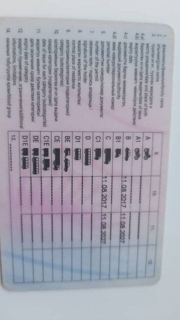 Ищу работу 
Водитель
Категории:В С