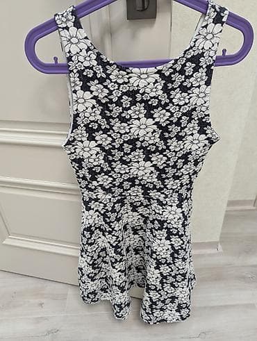 s: Повседневное платье, Лето, Короткая модель, Хлопок, Бохо, S — 8