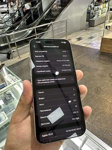 iphone 27: IPhone 16 Pro Max, Б/у, 256 ГБ, Natural Titanium, В рассрочку, 88 % — 2