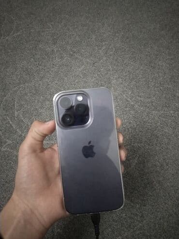 mi bent: IPhone 14 Pro, Б/у, 128 ГБ, Deep Purple, Чехол — 5