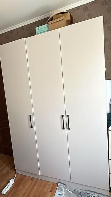 двойной кровать: Спальный гарнитур, Б/у, Двуспальная кровать, Самовывоз, цвет - Бежевый — 2