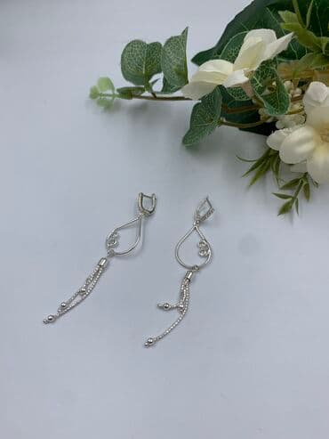 Серебряные серьги, Проба 925, Женские, Новый