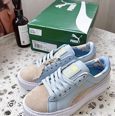 Женская обувь: Кроссовки, 37, Puma, Новый, цвет - Голубой, Самовывоз, Бесплатная доставка, Платная доставка — 1