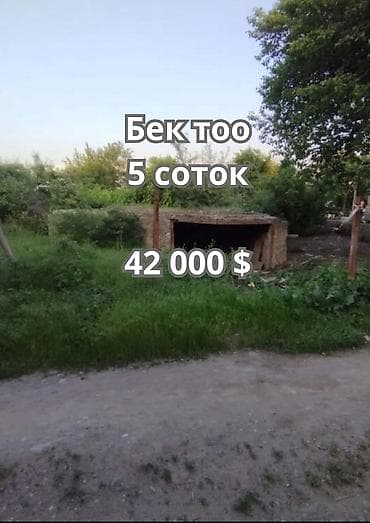 земельный участок ош: 5 соток, Для строительства, Договор купли-продажи, Красная книга — 1
