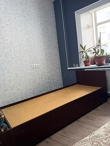 Дом и сад: Односпальная кровать, Б/у, Каркас без матраса, длина - 200 см — 2