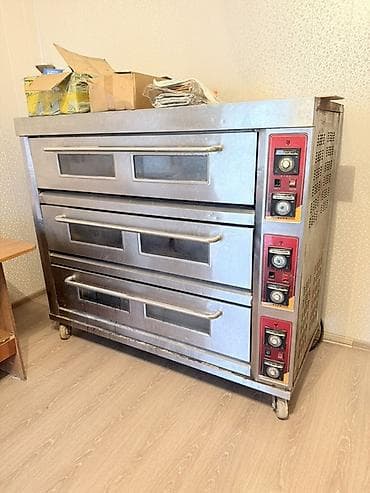 Пекарская электрическая печь 3-камерная из нержавеющей стали