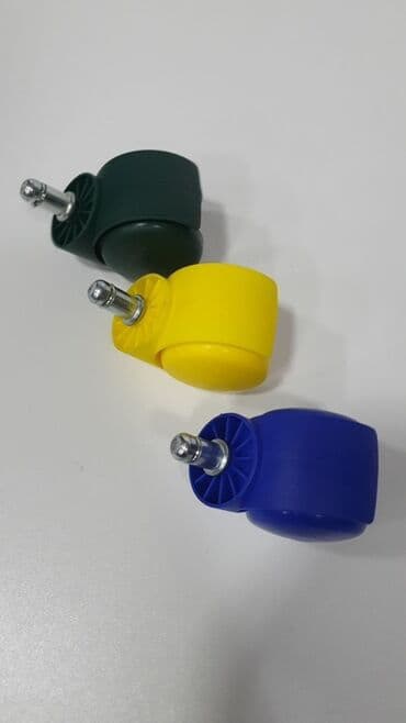 колесики для перемещения мебели: Ролики для офисных кресел (штыревой крепёж) - Тип: поворотные двойные — 2