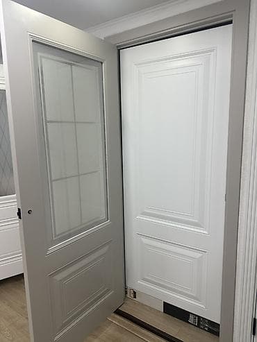 дверь стекло: Балконная дверь, Новый, Со стеклом, Деревянная — 9