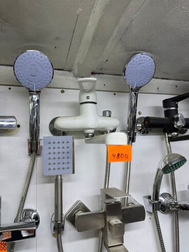 инструменты на сто: Смеситель для ванны и душа, Ручной душ, Установка: Наружный монтаж, Материал: Нержавейка, Функции: Без функций — 2