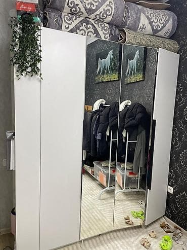 детиский мебел: Спальный гарнитур, Новый, Двуспальная кровать, Кыргызстан, Дерево, Самовывоз, цвет - Белый — 5