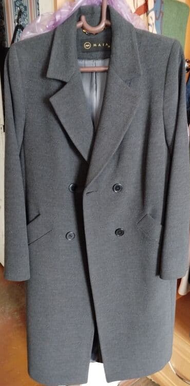 Мужская одежда: Пальто, Классика, Осень-весна, Драп, Длинная модель, L — 1