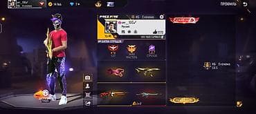 Игровой аккаунт Free Fire Основное: - Ник: ver_100v - Уровень: 48 -