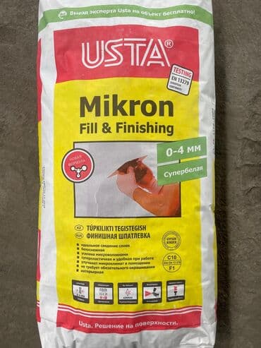 наполнитель бумажный: Шпаклевка USTA, Гипсовая, Сухая — 1