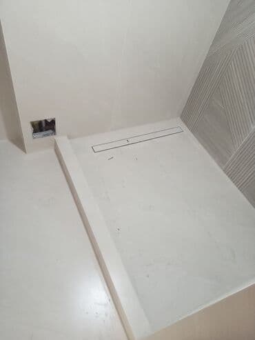 Ички жасалга: Дубалдарды коюу үчүн даярдоо, Дубалдарды грунттоо үчүн даярдоо, Плиткаларды кесүү | Карапа плиткасы, Керамогранит плиткасы, Мрамор плиткасы | Тикелей төшөө, Диагоналдуу төшөө, Горизонталдуу төшөө 6 жылдан ашык тажрыйба — 1