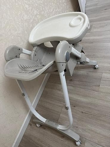 Детские односпальные кровати: Детский стульчик для кормления, складной. Особенности: - Регулировка — 2