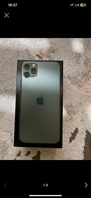 айфон 11 про max: IPhone 11 Pro Max, Matte Midnight Green, Коробка — 1