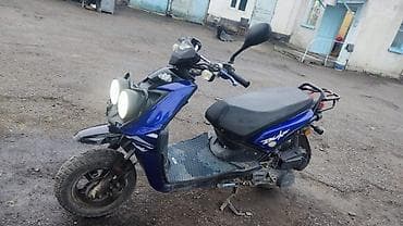 Мототехника: Скутер Duke 50/125 (Китай) — городской двухфанарный “косоглаз” в синем — 3