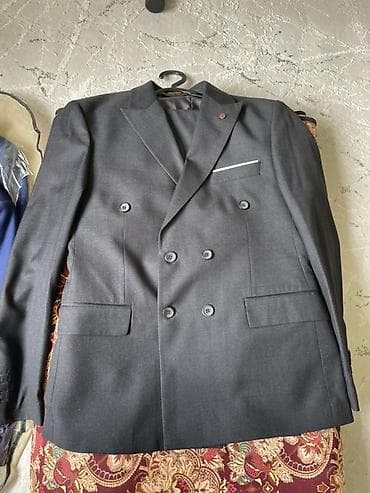 пиджак мужской бишкек: Двубортный мужской костюм Paolo Ganz (линейка Luxury) - Цвет — 1