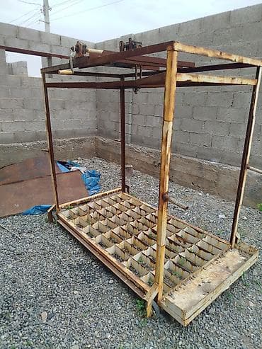 Өндүрүш үчүн жабдуулар: Ручной кирпич станок, 56 штук стандарт 12/24 размер для глины кирпича — 6