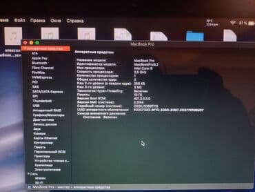 Мониторлор: Ноутбук, Apple, Intel Core i5, 13.3 ", Колдонулган, эс тутум HDD + SSD — 7