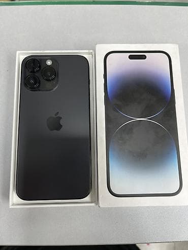 IPhone 14 Pro Max, Б/у, 512 ГБ, Черный, Коробка, 79 %