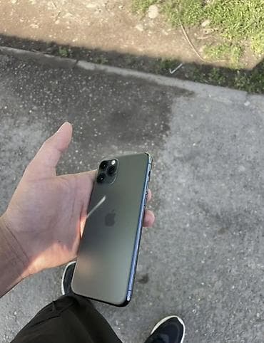 iphone 15 prо: IPhone 11 Pro, Б/у, 256 ГБ, Зеленый, Чехол, 80 % — 5