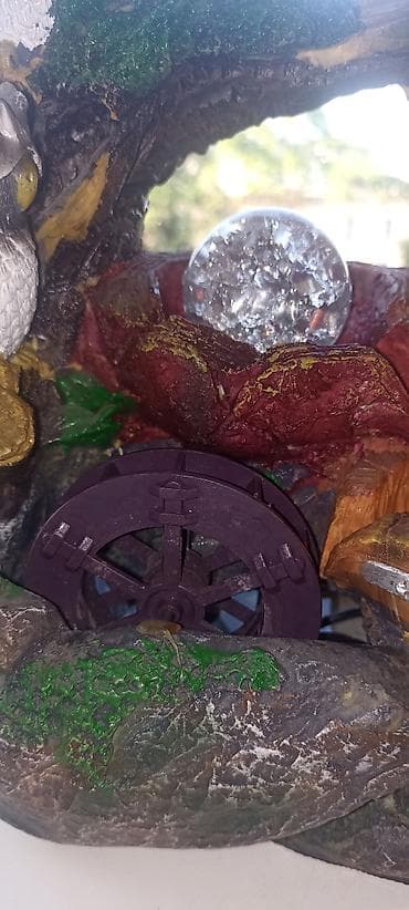 где можно купить аквариум: Настольный декоративный фонтан «Совы у водопада» Высота 27 см — 4