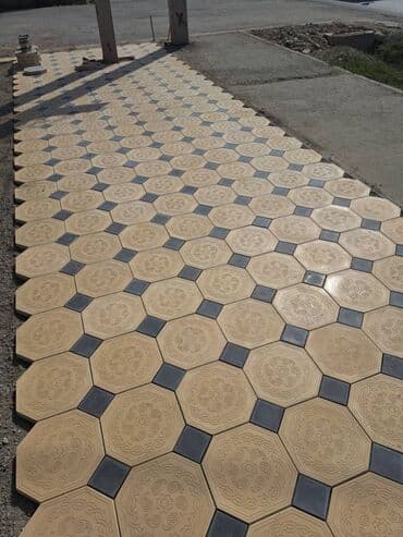 брусчатка бишкек дом брусчатки'' тротуарная плитка бордюры бишкек: Тротуарная плитка различных форм и цветов для мощения дорожек — 11