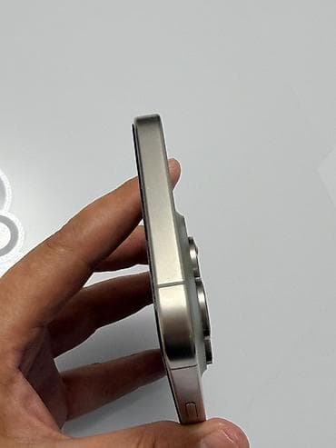 iphone 11: IPhone 15 Pro Max, Б/у, 1 ТБ, Natural Titanium, Кабель, 80 % — 5