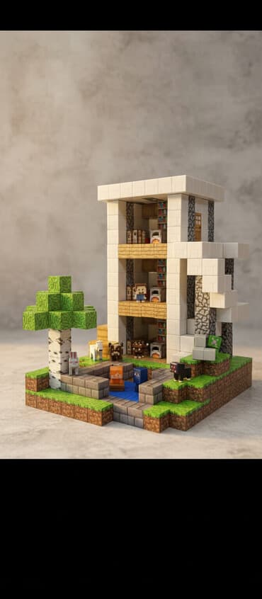 🧲 Магнитные кубики Minecraft 400 шт + 10 минифигурок - 3200 сом 300 at lalafo.kg 🧲 Магнитные кубики Minecraft 400 шт + 10 минифигурок - 3200 сом 300