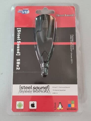 звуковая карта для компьютера: Внешняя звуковая карта USB - аудио адаптер USB. Модель: 5H V2 — 2