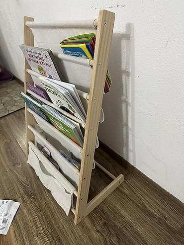 мебельные отходы: Книжная полка, Дерево, Напольная — 2